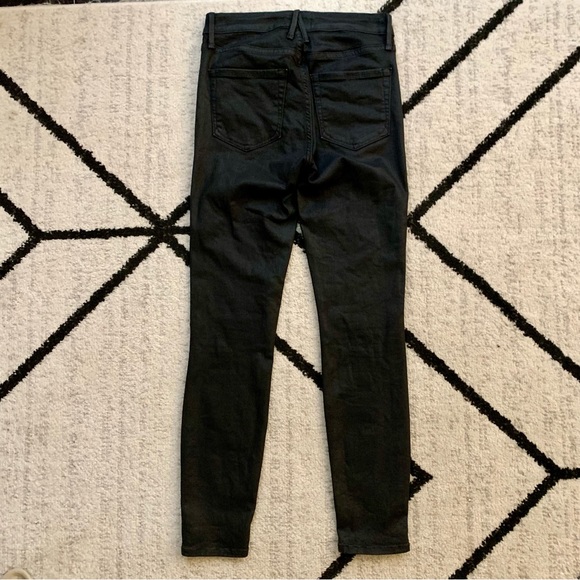Good American Good Legs Coated Skinny Jeans Black Size 25 - Picture 4 of 5